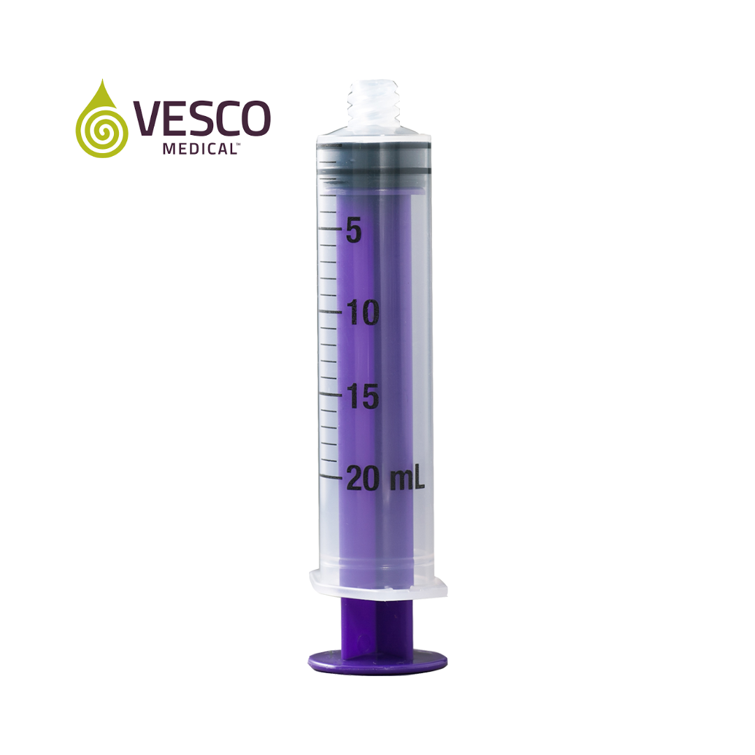 Vesco Medical ENFit Standard Tip Syringes, 20ml