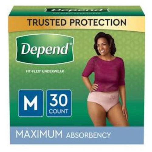 Depend Underwear for Women Medium